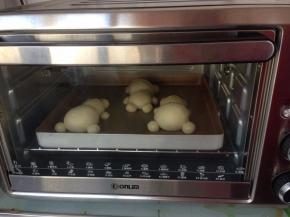 放到预热好的烤箱下层15分钟