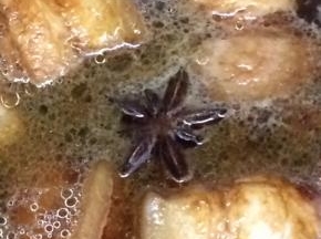 水要没过肉即可，大火烧开，转小火慢炖四十分钟，然后大火收汁