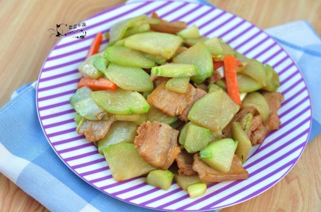 佛手瓜炒五花肉