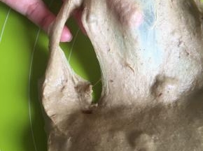 揉到检查面团状态，是可以拉出薄膜，破的话边缘也是光滑的状态