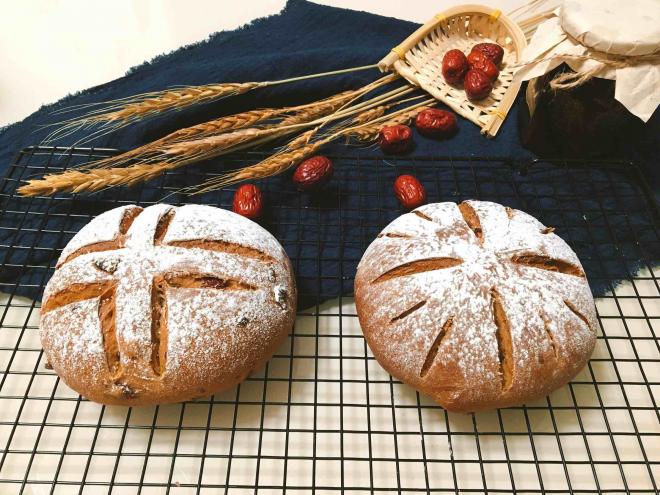 红枣红糖姜母黑麦软欧