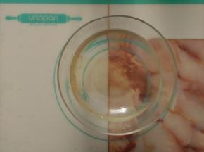 吉利丁片用冰水泡软备用。