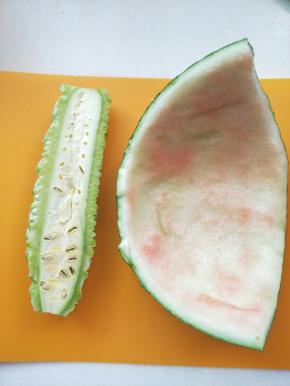 半个苦瓜，一片西瓜皮
