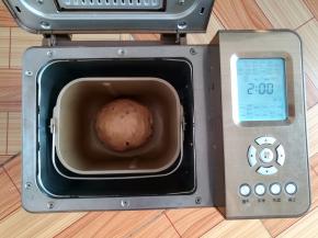 和面完成，收圆面团