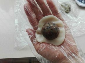 放入馅料