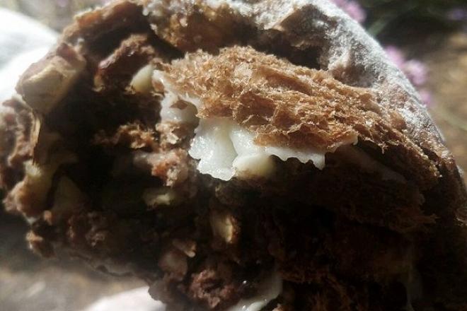 麻薯全麦可可夹心软欧