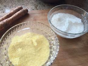 小米、粥米，浸泡下，洗去浮尘；