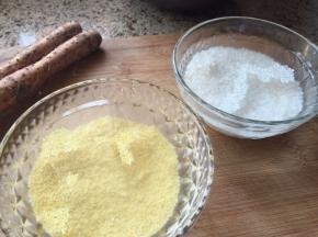 小米、粥米，浸泡下，洗去浮尘；