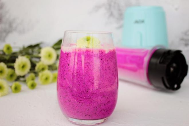 酸奶火龙果奶昔#ACA北美电器试用#