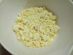 偏干状，不干不是湿，做出来的饼干口感才好。
