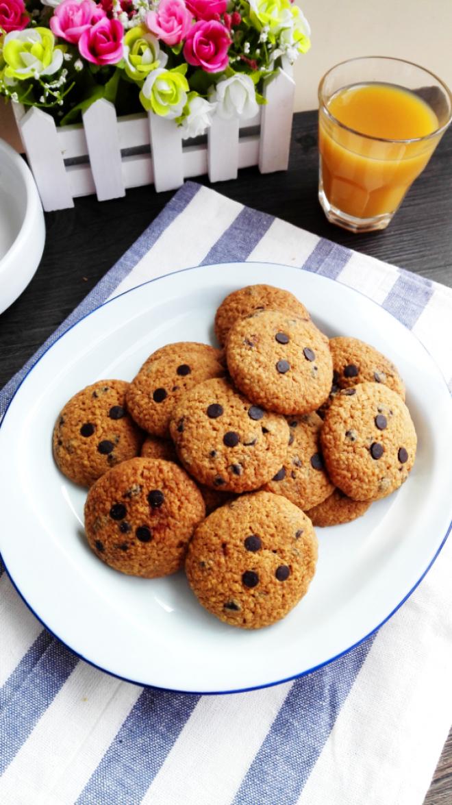 胚芽巧克力豆红糖饼干