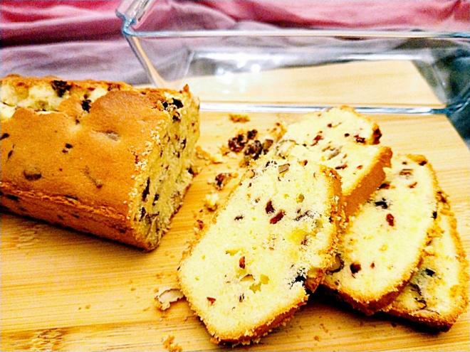 蔓越莓杏仁磅蛋糕＃法焙客磅蛋糕模具试