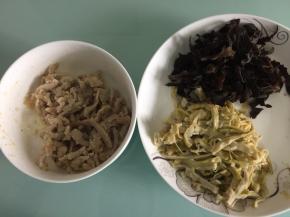 这是准备好的三丝