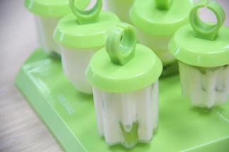 盖上雪糕盖，放冷冻直至冰硬就可以吃了。