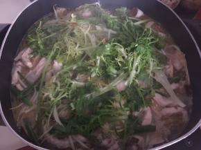 最后加入锯齿菜即可关火