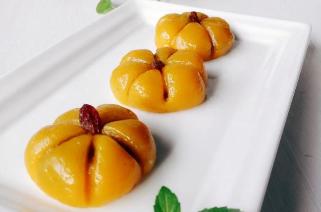 豆沙南瓜饼