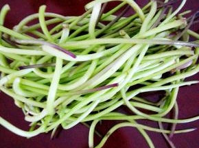 山芋苗首先要撕掉最外面那层皮