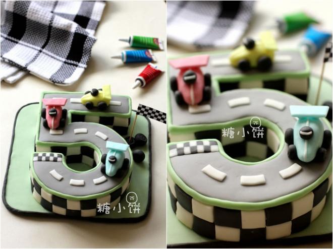 【赛车主题翻糖蛋糕】给男孩子的18岁成人礼蛋糕