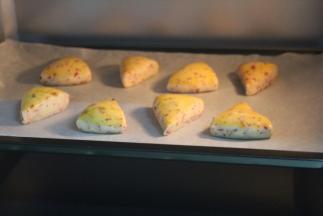 放烤箱低温发酵20分钟。稍微发酵就可以了。烤箱预热5分钟。上火120°，下火110°。烤15分钟上色即可。