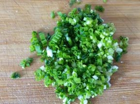 小葱切碎