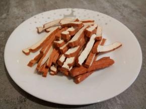 买的豆干，切条，