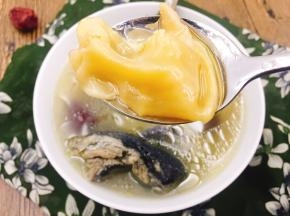 舀起一块花胶，满满胶原蛋白