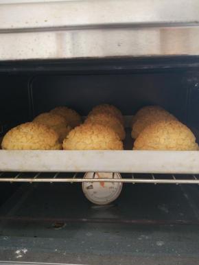 送入预热好的烤箱， 中层上下火190度20分钟，再转170度15分钟。（参考温度）