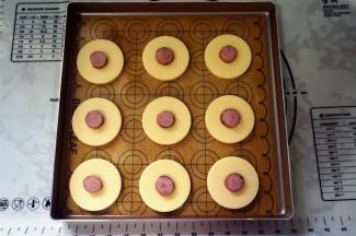 粘贴到饼干胚中间。