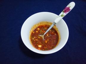 将料汁搅拌均匀