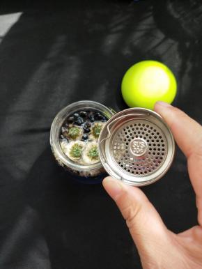 这个魔星杯有个过滤网现在可派上用处了。