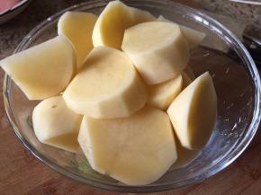 切块，可以大块；