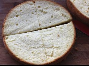 一片切两刀分成四份