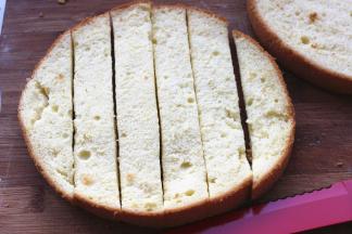 另一片平均切成6条