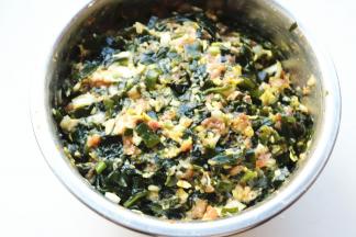 再次拌匀，包子馅就做好了。