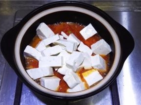 加入豆腐块。