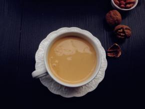 如丝般顺滑的核桃花生糊就做好了