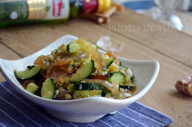 凉拌海蜇黄瓜