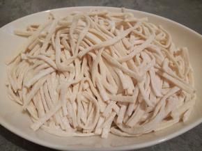 500克新鲜面条，一家三口的晚餐