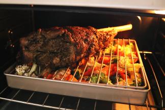 再次送入烤箱，烤30分钟。