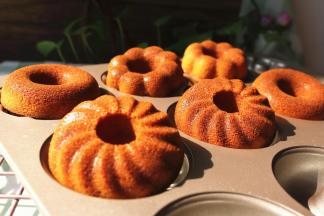 脱模，趁热吃很好吃。