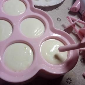 倒入磨具，放置冰箱冷冻一夜