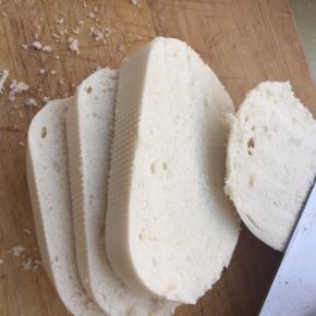 馒头切片，1.5厘米厚