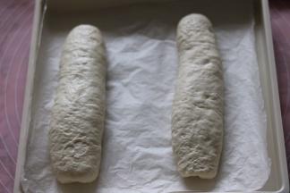 放入烤盘，保鲜膜覆盖进行发酵。