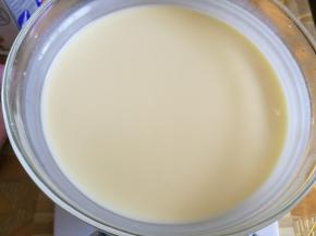 淡奶油混合后状态。