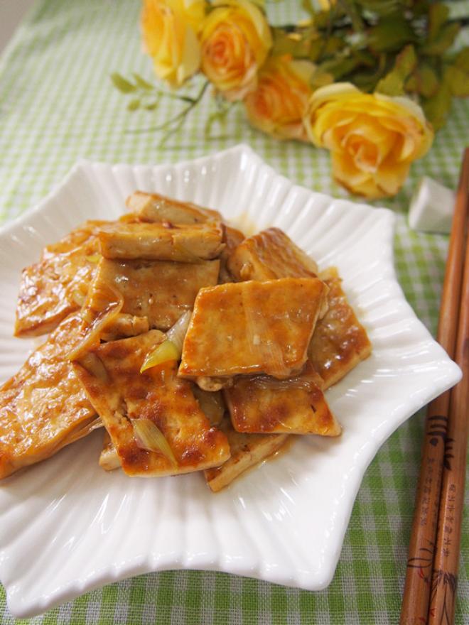 葱烧豆腐
