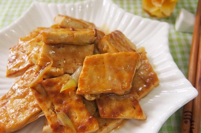 葱烧豆腐