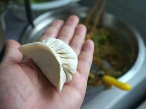 按自己的手法包或者挤成饺子