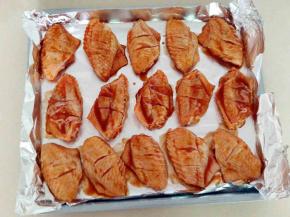 放入垫有锡纸的烤盘中