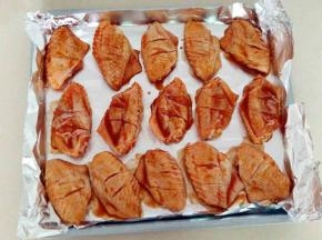 放入垫有锡纸的烤盘中
