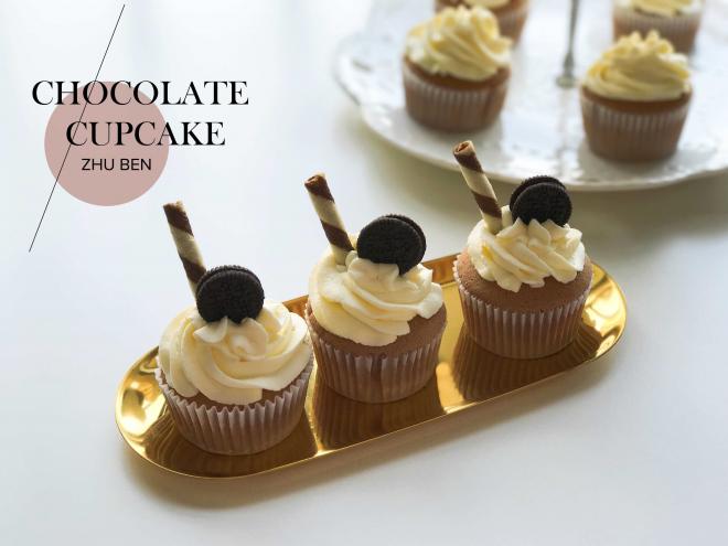 巧克力杯子蛋糕（分蛋海绵蛋糕）